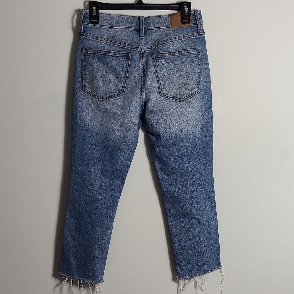 MADEWELL The perfect Vintage High Rise Straight Leg Distressed Size 26P - Picture 12 of 16
